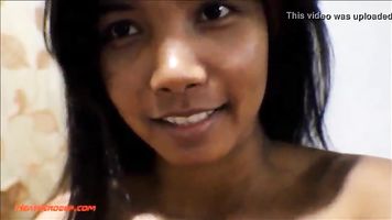 9 semanas embarazada tailandesa asiática adolescente obtener anal creampie en cuero negro